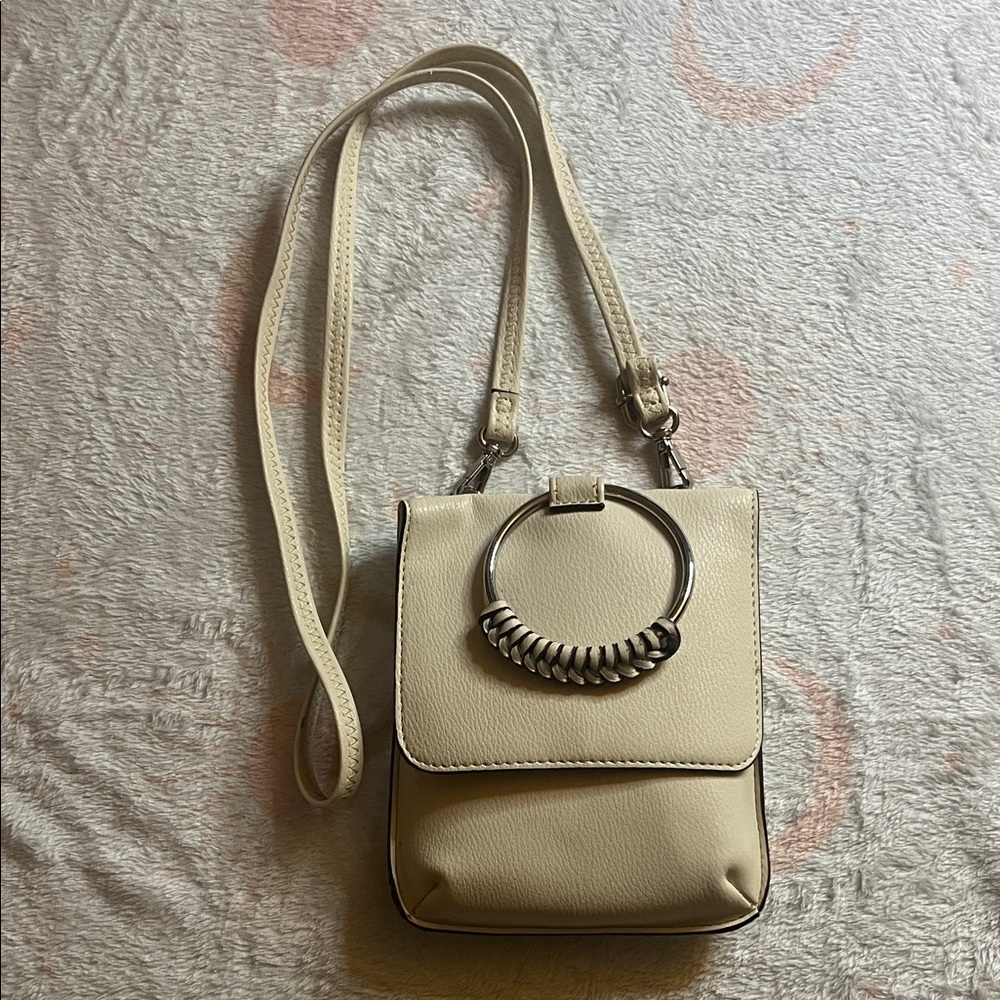 Elegant Cream Crossbody Bag